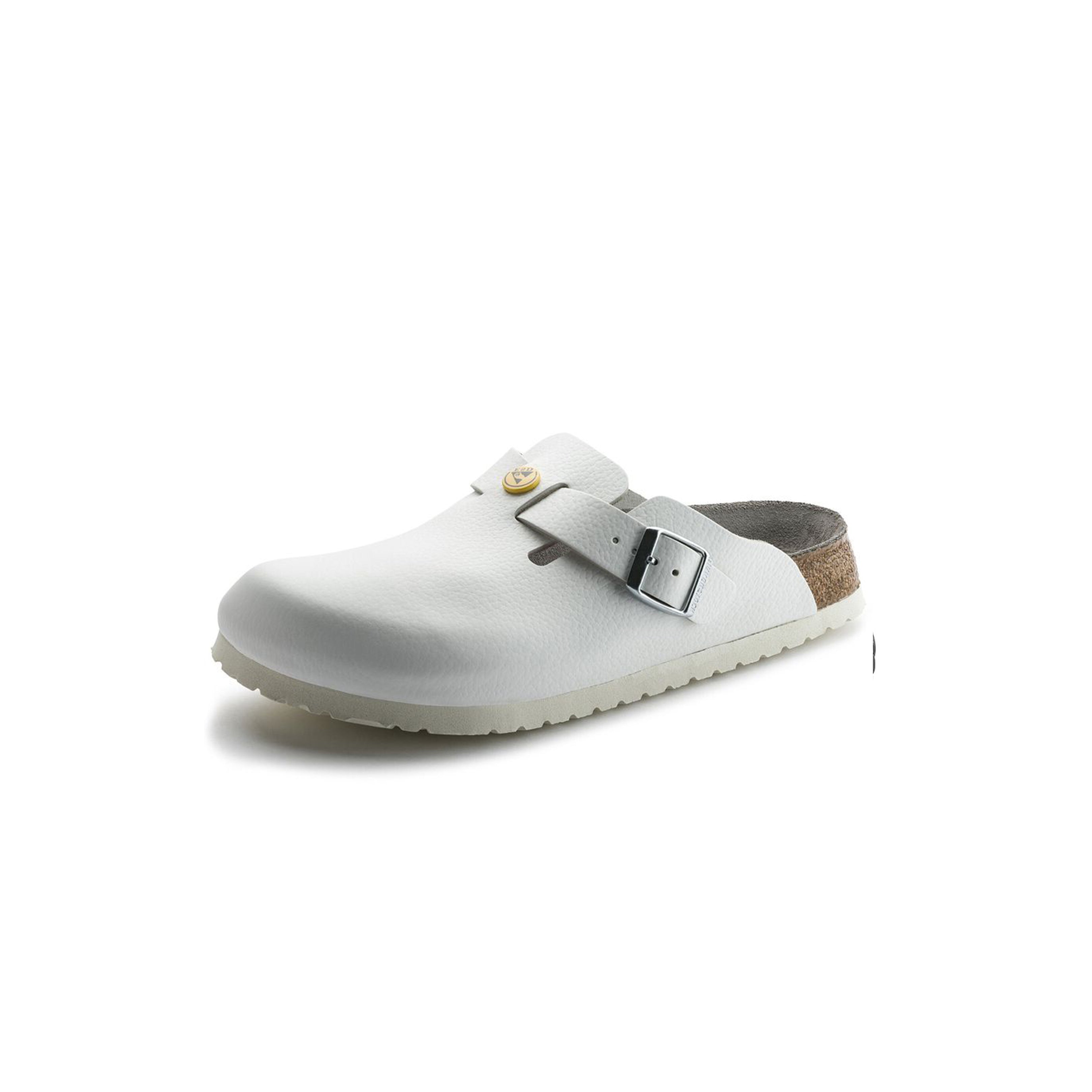 BIRKENSTOCK Boston ESD Natural Leather - White