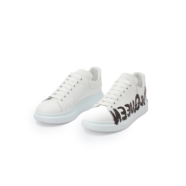 Alexander McQueen Oversized Graffiti White Black