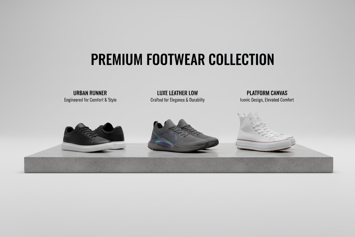 all product black text on center background