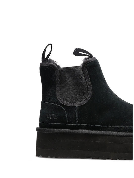 ugg neumel platform chelsea boot black